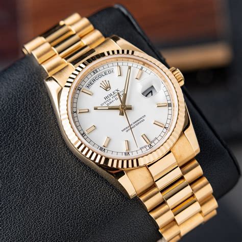 mens gold rolex white face|all gold rolex with diamonds.